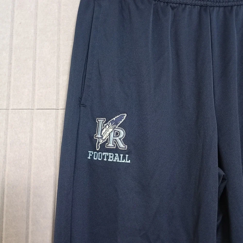 Nike Track Pants Mens Medium Navy Blue Excellent Indian River Football Dri-FIT